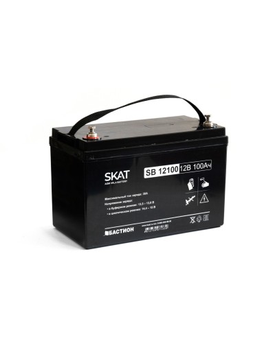 SKAT SB 12100 (2542). Аккумулятор герметичный свинцово-кислотный. Бастион в Москве