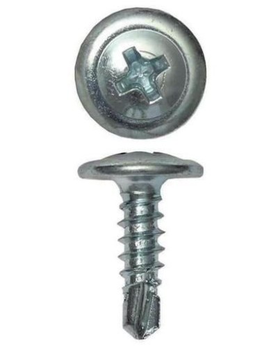 Саморез с пресс-шайбой 4.2х51 со сверлом (100 шт) (CM274051). Саморез с пресс-шайбой. ДКС в Москве
