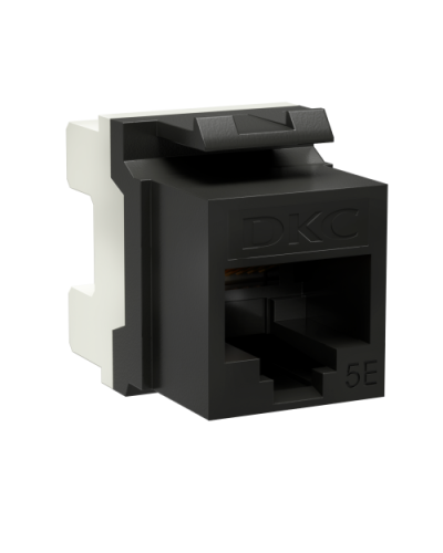 Модуль Keystone RJ45 CAT5E, 180 градусов, черный (RNK5EU180BK): Модуль неэкранированный в Москве