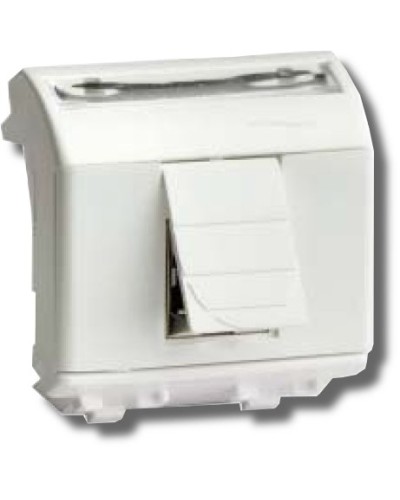 Розетка RJ-45 Brava 2 модуля белая (76450B): Розетка компьютерная с двумя разъёмами в Москве