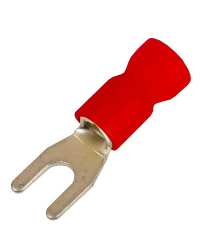 Наконечник вилочный НВИ 0,25-1,5 М3 (D3,2мм) (100 шт) (2A13P-EE-PVC). Наконечник вилочный с изолированным фланцем ПВХ. ДКС в Москве