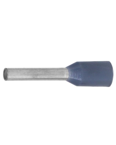 Наконечник-гильза НШВИ 0.75-06, серый (100 шт) (IF0.75-06GR). Наконечник-гильза с изолированным фланцем. ДКС в Москве
