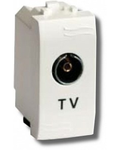 Розетка TV Brava универсальная 1 модуль слоновая кость (75721S): Розетка TV в Москве