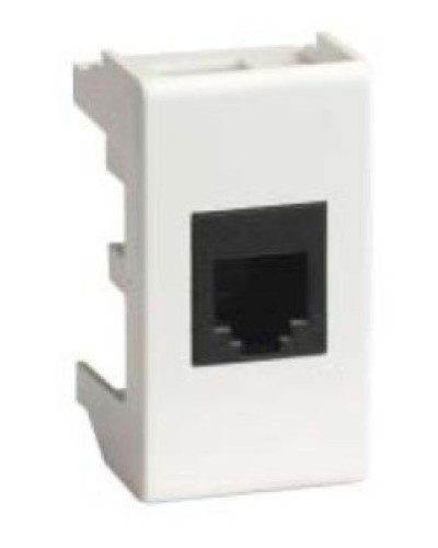 Розетка RJ-45 Viva 1 модуль белая (45038): Розетка компьютерная с одним разъёмом в Москве