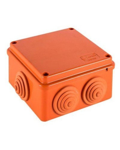 Коробка JBS100 100х100х55, 6 вых., 10P (1,5-6мм²) (43497HF): Коробка монтажная, огнестойкая, без галогена в Москве