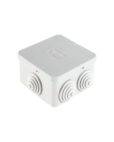 Коробка JBS070 70х70х40, 6 вых., IP44, серая (44056). Коробка монтажная. Экопласт в Москве