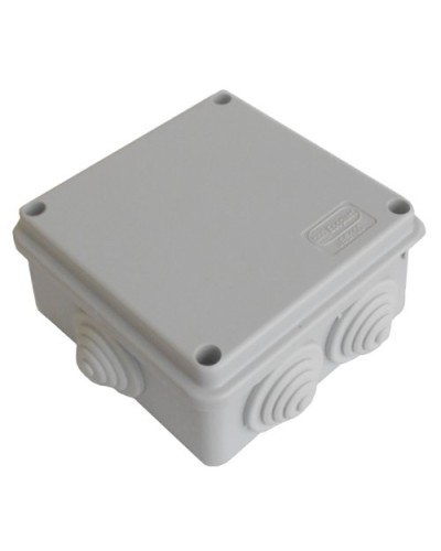 Коробка JBS100 100х100х55, 6 вых., 6P (0,15...2,5мм²) серая (43017HF-GR). Коробка монтажная, огнестойкая, без галогена. Экопласт в Москве