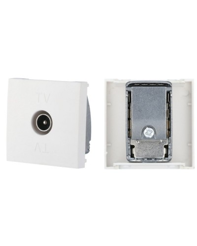 Розетка TV оконечная, белый LK45 (852104). Розетка TV. Экопласт в Москве