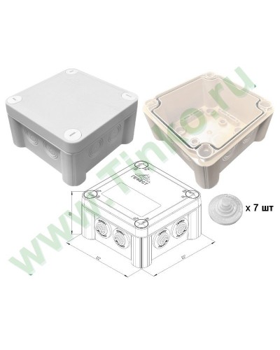 КМ-1212(П)-IP55. Коробка монтажная. Гефест в Москве
