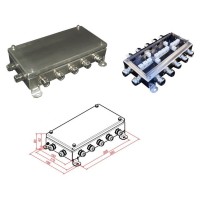 КМ-О (28к)-IP66-1530, 12 вводов, нержавейка: Коробка монтажная огнестойкая