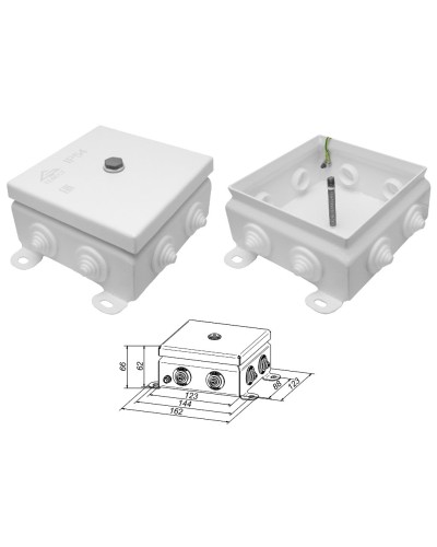 КМ IP55-1212. Коробка монтажная электротехническая. Гефест в Москве