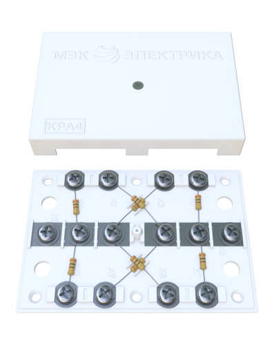 KRA-4 75 Om white (MEC42101). Коробка на 4 абонента. МЭК-Электрика в Москве