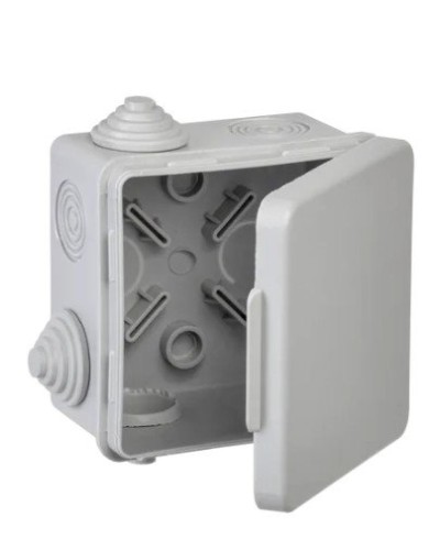 Коробка КМ 80х80х50 GENERICA (UKO31-080-080-050-K03-54G). Коробка распаячная для открытой проводки. GENERICA в Москве