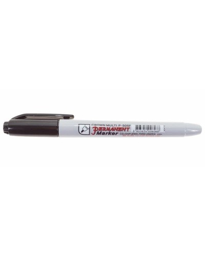 Маркер перманентный Crown «Multi Marker Super Slim» 1 мм, черный, пулевидный (08-8001): Ручка для маркировки в Москве