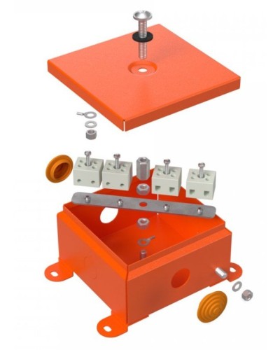 Коробка металлическая огнестойкая 110х110х65 (70-0360-FR2.5-4). Коробка металлическая огнестойкая. Промрукав в Москве