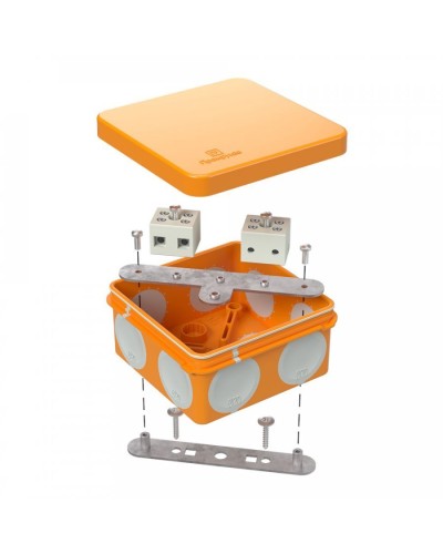 Коробка огнестойкая 80х80х40 (60-0210-FR6.0-4). Коробка огнестойкая для открытой установки. Промрукав в Москве