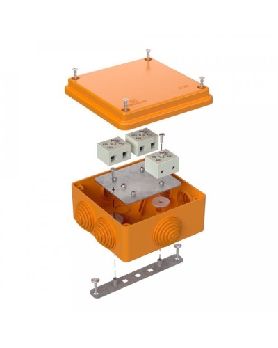 Коробка огнестойкая 100х100х50 (40-0300-FR6.0-6). Коробка огнестойкая для открытой установки. Промрукав в Москве