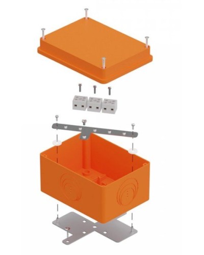 Коробка огнестойкая 150х110х90 E15-E120 для о/п (40-0351-FR6.0-6). Коробка огнестойкая для открытой установки. Промрукав в Москве