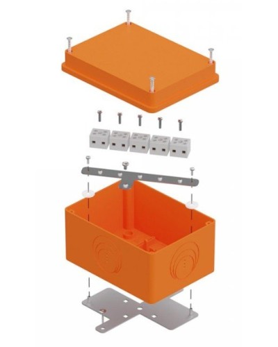 Коробка огнестойкая 150х110х90 E15-E120 для о/п (40-0351-FR2.5-10). Коробка огнестойкая для открытой установки. Промрукав в Москве