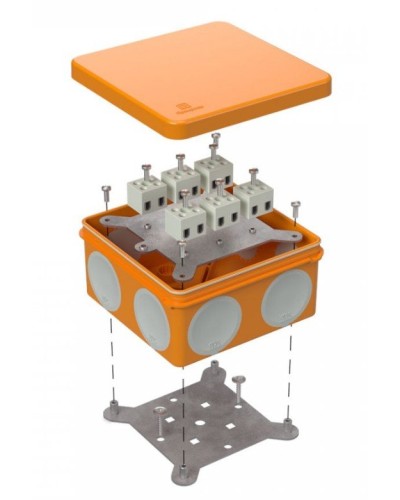 Коробка огнестойкая 60-0300-FR2.5-12 Е15-Е120 100х100х50. Коробка огнестойкая для открытой установки. Промрукав в Москве