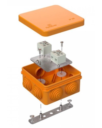 Коробка огнестойкая 40-0210-FR6.0-4 Е15-Е120 80х80х40. Коробка огнестойкая для открытой установки. Промрукав в Москве